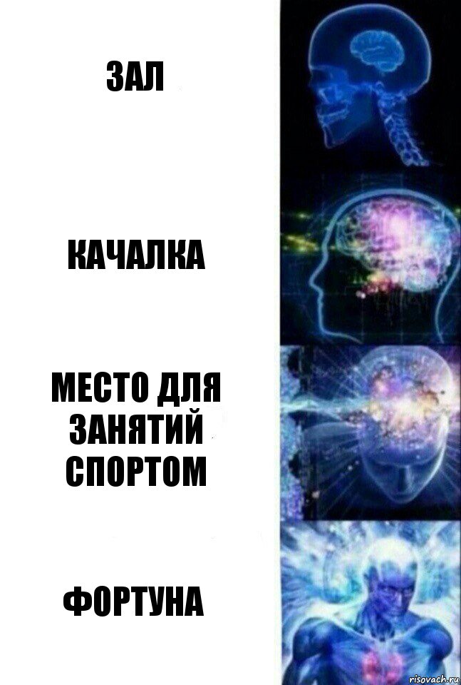 зал качалка МЕСТО ДЛЯ ЗАНЯТИЙ СПОРТОМ фортуна, Комикс  Сверхразум