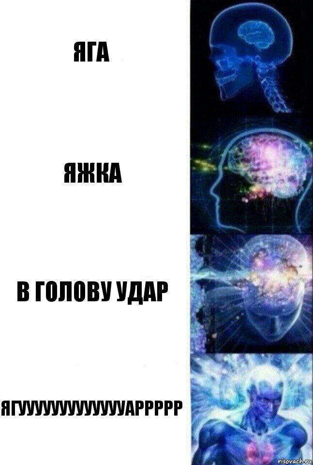 Яга Яжка В голову удар ЯГУУУУУУУУУУУУУАРРРРР, Комикс  Сверхразум