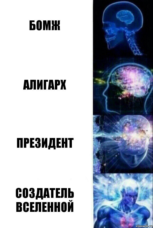 бомж алигарх президент создатель вселенной, Комикс  Сверхразум