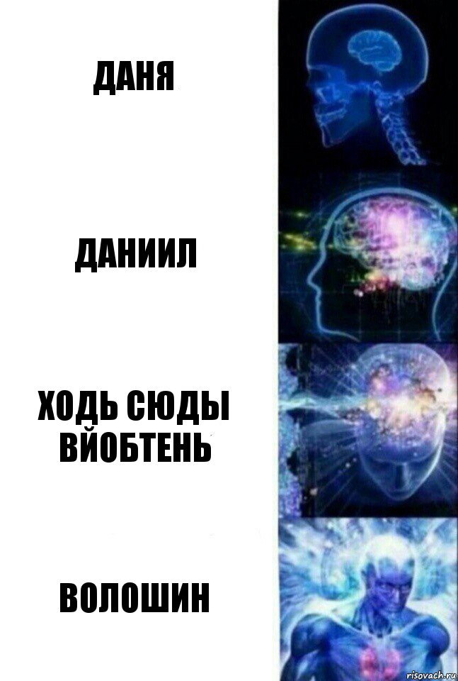 Даня Даниил ходь сюды вйобтень Волошин, Комикс  Сверхразум