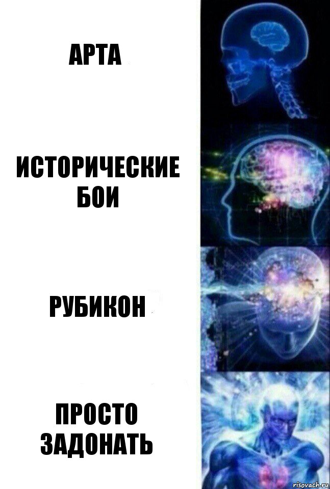 АРТА исторические бои рубикон просто задонать, Комикс  Сверхразум