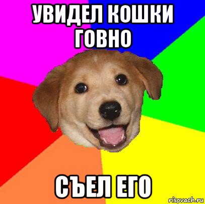 увидел кошки говно съел его, Мем Advice Dog