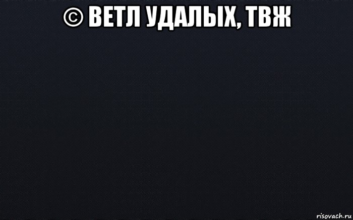 © ветл удалых, твж 