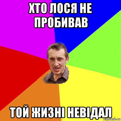 хто лося не пробивав той жизні невідал, Мем Чоткий паца