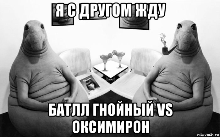 я с другом жду батлл гнойный vs оксимирон