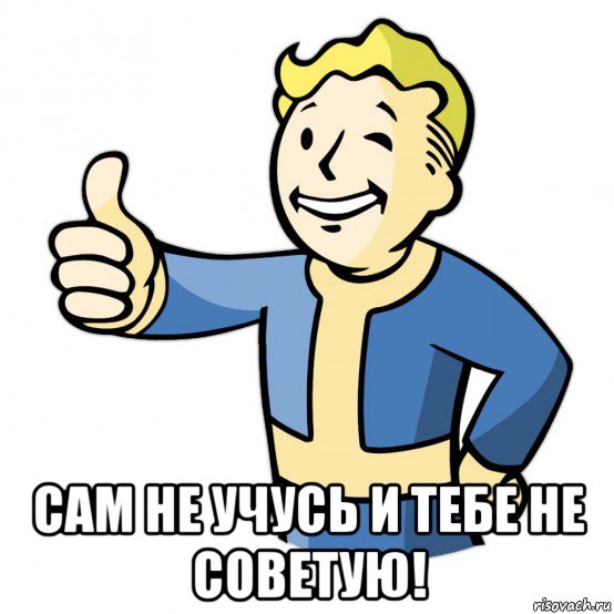  сам не учусь и тебе не советую!, Мем Fallout Pipboy