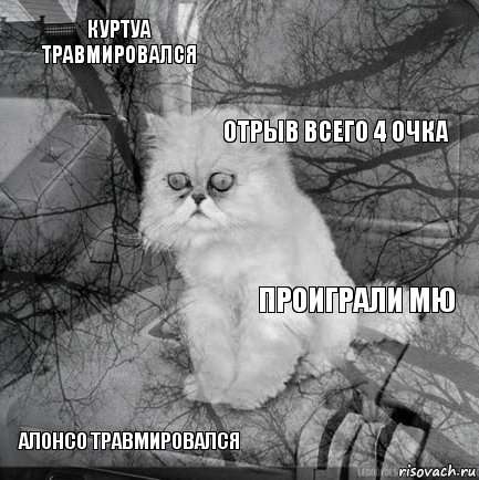 Куртуа травмировался Проиграли МЮ Отрыв всего 4 очка Алонсо травмировался      , Комикс  кот безысходность