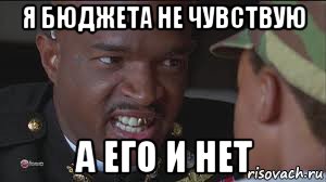 я бюджета не чувствую а его и нет