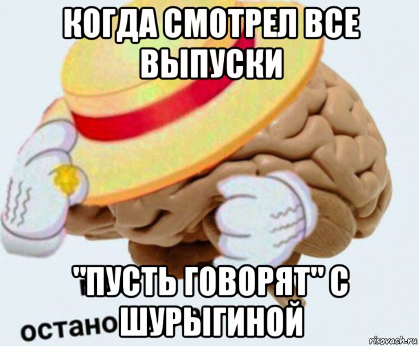 когда смотрел все выпуски "пусть говорят" с шурыгиной, Мем   Моя остановочка мозг