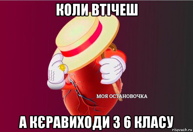 коли втічеш а кєравиходи з 6 класу, Мем   Моя остановочка