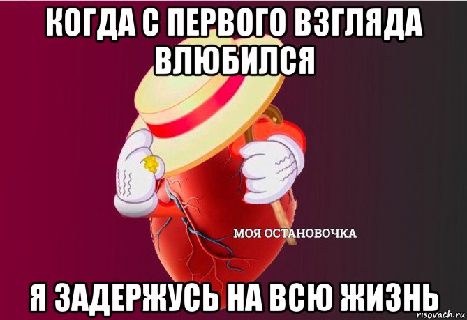 когда с первого взгляда влюбился я задержусь на всю жизнь, Мем   Моя остановочка