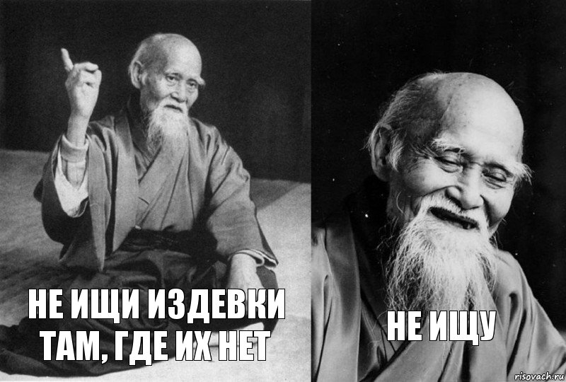 не ищи издевки там, где их нет не ищу, Комикс Мудрец-монах (2 зоны)