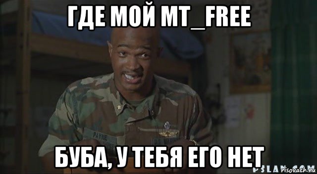 где мой mt_free буба, у тебя его нет