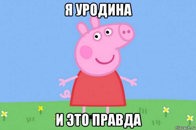 я уродина и это правда, Мем Пеппа