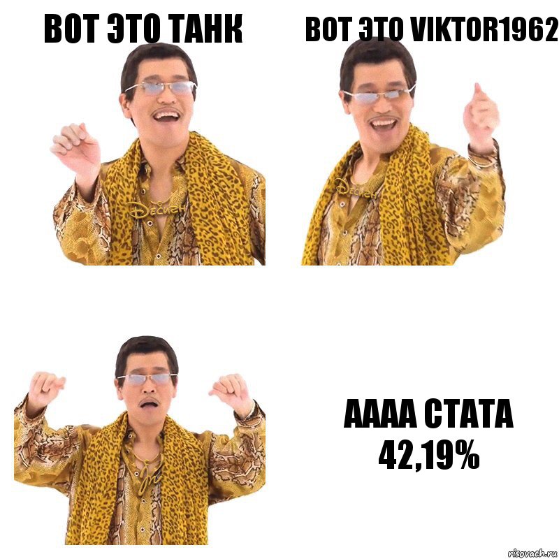 Вот это танк Вот это Viktor1962 Аааа стата 42,19%, Комикс  Ppap penpineapple