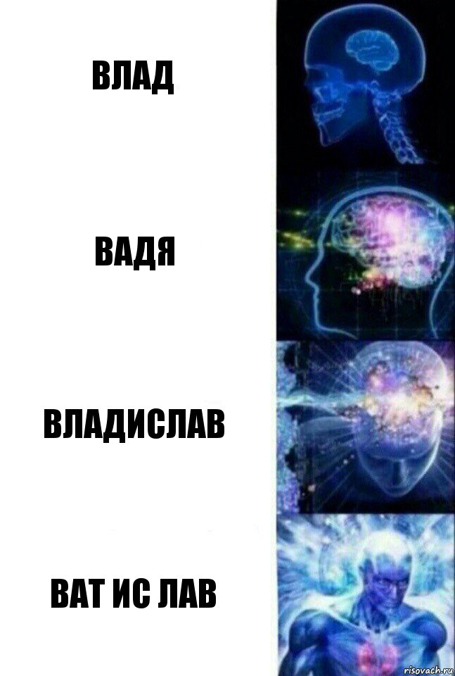 Влад Вадя Владислав ВАТ ИС ЛАВ, Комикс  Сверхразум