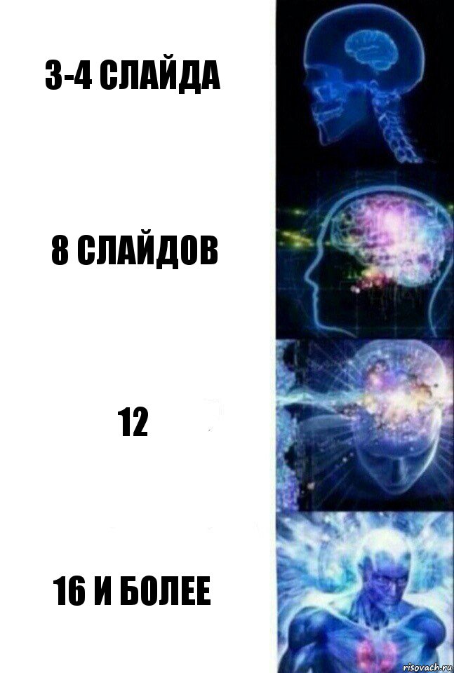 3-4 слайда 8 слайдов 12 16 и более, Комикс  Сверхразум