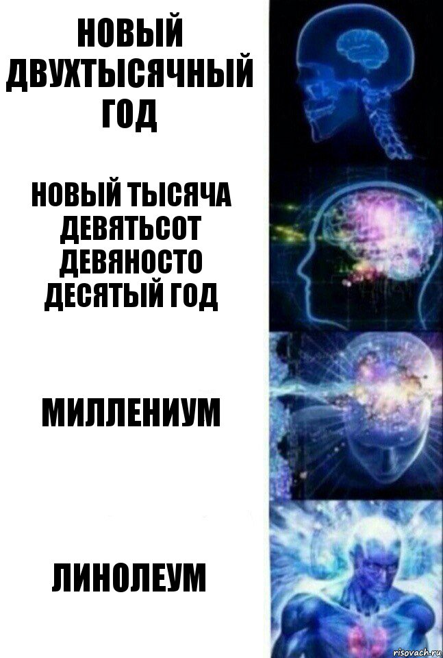 Новый двухтысячный год Новый тысяча девятьсот девяносто десятый год Миллениум Линолеум, Комикс  Сверхразум