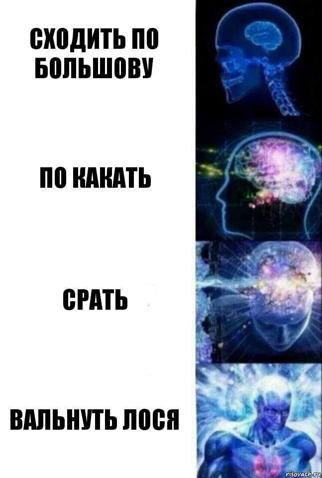 сходить по большову по какать срать вальнуть лося, Комикс  Сверхразум