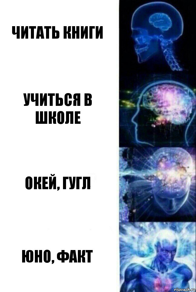 Читать книги Учиться в школе Окей, гугл Юно, факт, Комикс  Сверхразум