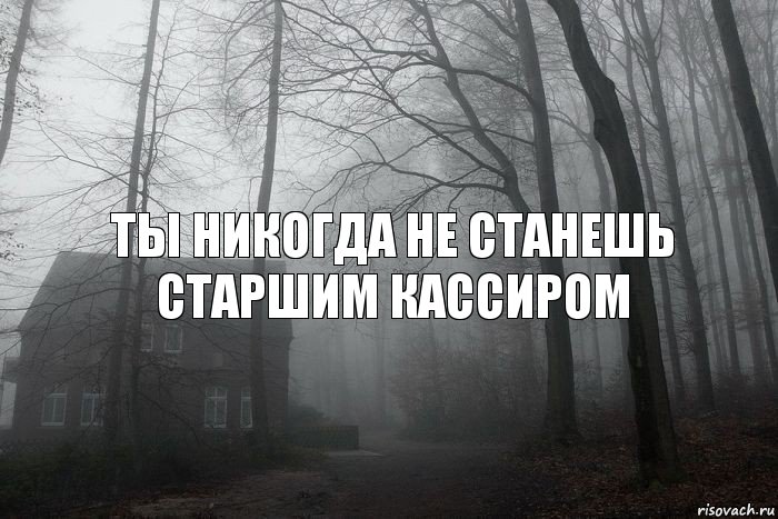 Ты никогда не станешь старшим кассиром