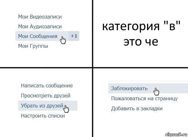 категория "в" это че, Комикс  Удалить из друзей
