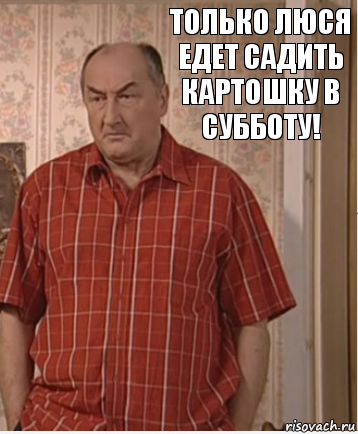 Только Люся едет садить картошку в субботу!, Комикс Николай Петрович Воронин