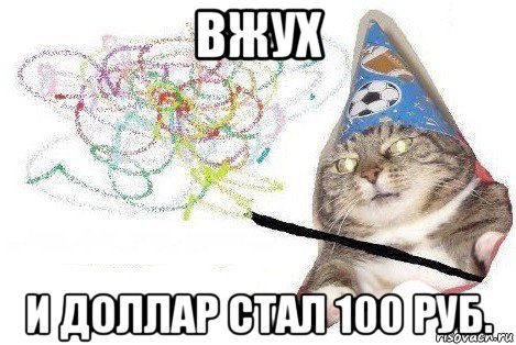 вжух и доллар стал 100 руб., Мем Вжух мем