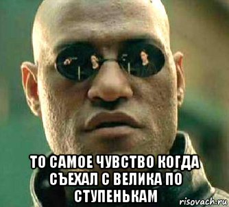  то самое чувство когда съехал с велика по ступенькам, Мем  а что если я скажу тебе