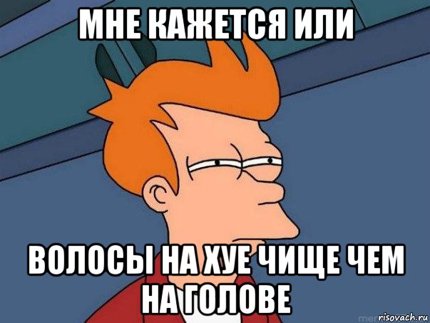 мне кажется или волосы на хуе чище чем на голове, Мем  Фрай (мне кажется или)