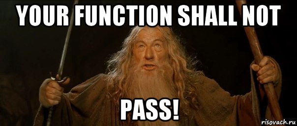 your function shall not pass!, Мем Гендальф (Ты не пройдешь)