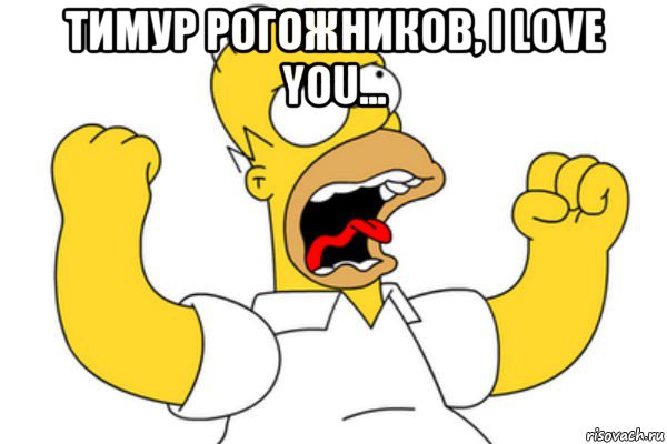 тимур рогожников, i love you... , Мем Разъяренный Гомер