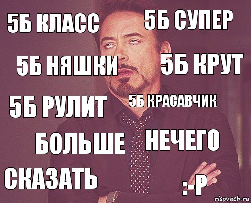 5Б КЛАСС 5Б СУПЕР 5Б РУЛИТ СКАЗАТЬ НЕЧЕГО 5Б КРАСАВЧИК БОЛЬШЕ :-P 5Б НЯШКИ 5Б КРУТ, Комикс мое лицо