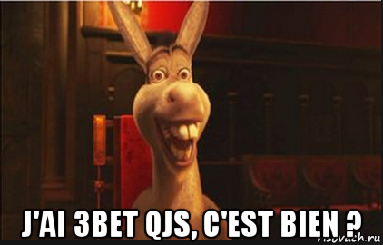  j'ai 3bet qjs, c'est bien ?, Мем Осел из Шрека