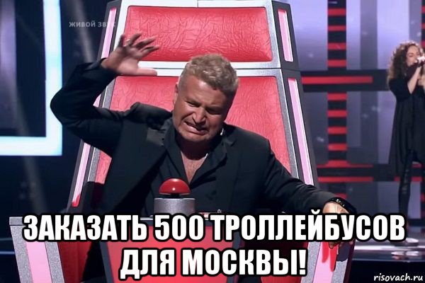  заказать 500 троллейбусов для москвы!, Мем   Отчаянный Агутин