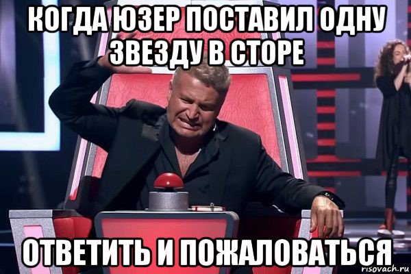 когда юзер поставил одну звезду в сторе ответить и пожаловаться, Мем   Отчаянный Агутин