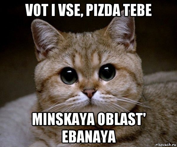 vot i vse, pizda tebe minskaya oblast' ebanaya