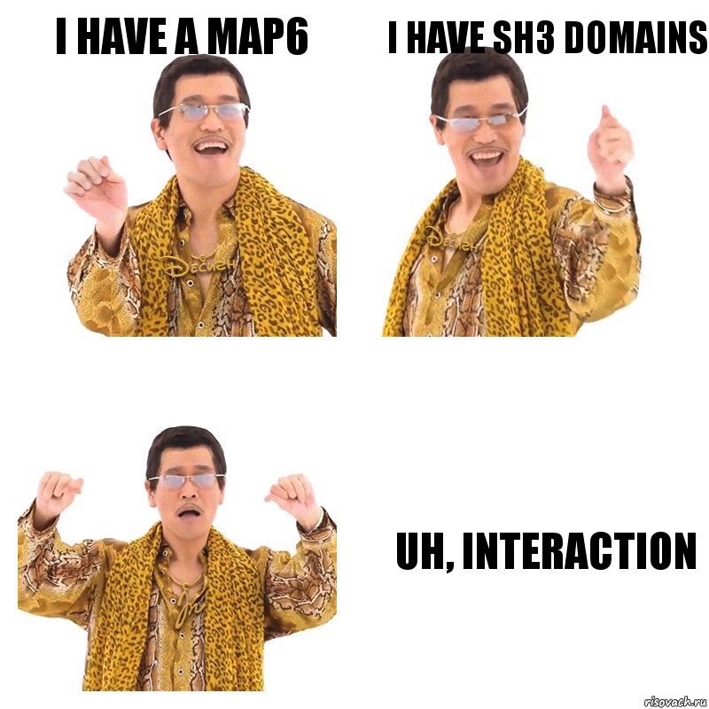 I have a MAP6 I have SH3 domains Uh, interaction, Комикс  Ppap penpineapple