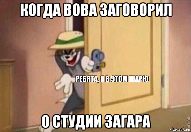 когда вова заговорил о студии загара, Мем    Ребята я в этом шарю