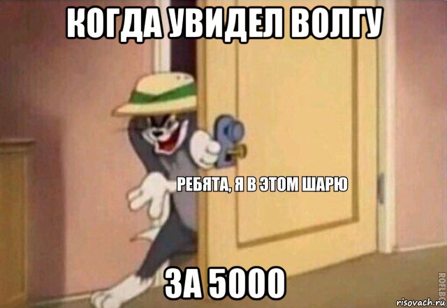 когда увидел волгу за 5000, Мем    Ребята я в этом шарю