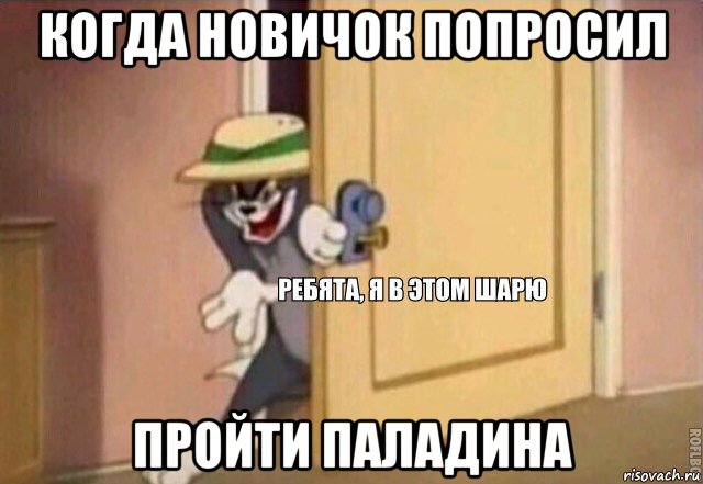 когда новичок попросил пройти паладина, Мем    Ребята я в этом шарю