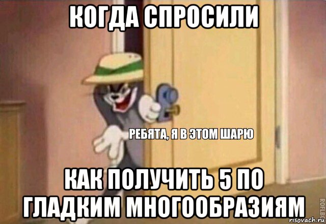 когда спросили как получить 5 по гладким многообразиям, Мем    Ребята я в этом шарю