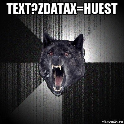 text?zdatax=huest , Мем Сумасшедший волк