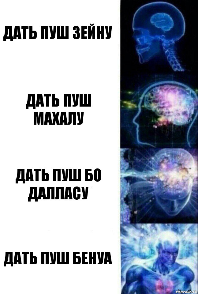 дать пуш зейну Дать пуш Махалу Дать пуш БО ДАЛЛАСУ Дать пуш Бенуа, Комикс  Сверхразум