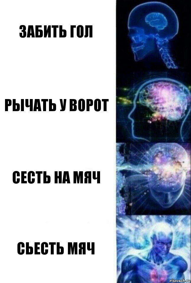 Забить гол Рычать у ворот Сесть на мяч Сьесть мяч, Комикс  Сверхразум