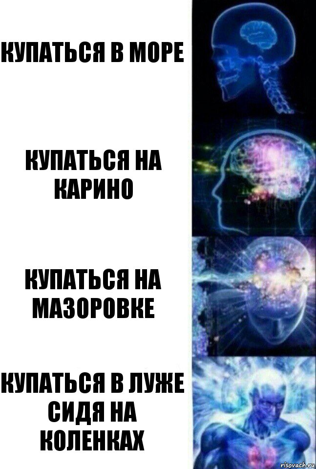 купаться в море купаться на карино купаться на мазоровке купаться в луже сидя на коленках, Комикс  Сверхразум