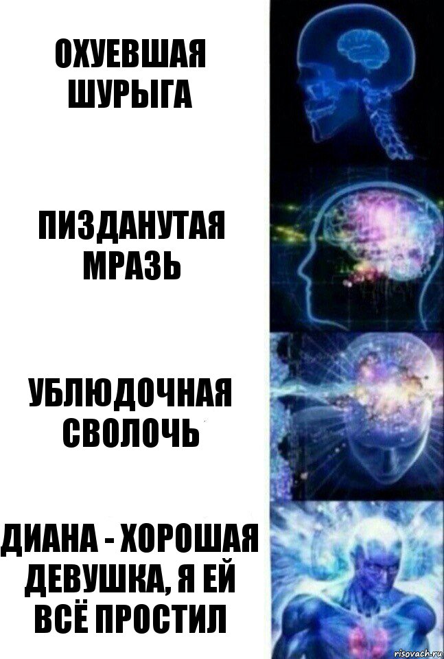 охуевшая шурыга пизданутая мразь ублюдочная сволочь диана - хорошая девушка, я ей всё простил, Комикс  Сверхразум