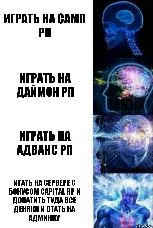 играть на самп рп играть на даймон рп играть на адванс рп игать на сервере с бонусом Capital rp и донатить туда все деняки и стать на админку, Комикс  Сверхразум