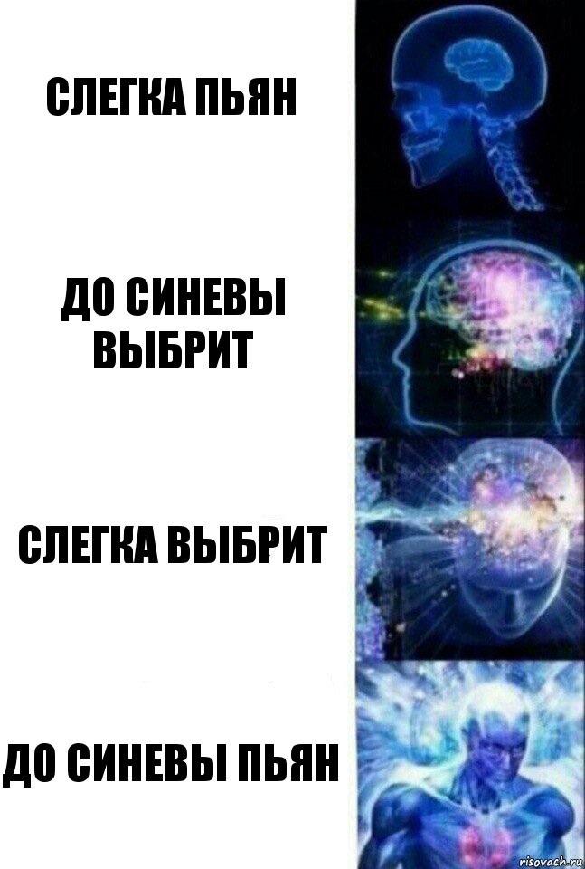 Слегка пьян До синевы выбрит Слегка выбрит До синевы пьян, Комикс  Сверхразум