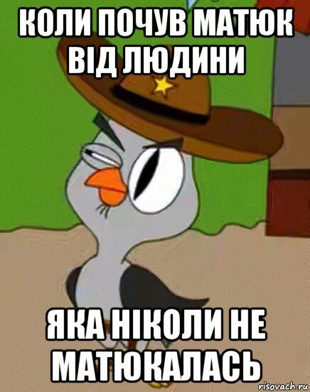 коли почув матюк від людини яка ніколи не матюкалась, Мем    Упоротая сова